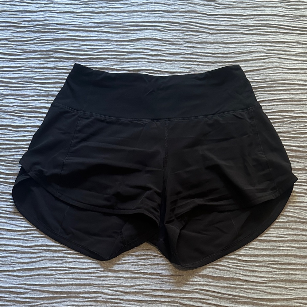 Lululemon Speed Up High-Rise Short 4" *Long- Size 4- Black